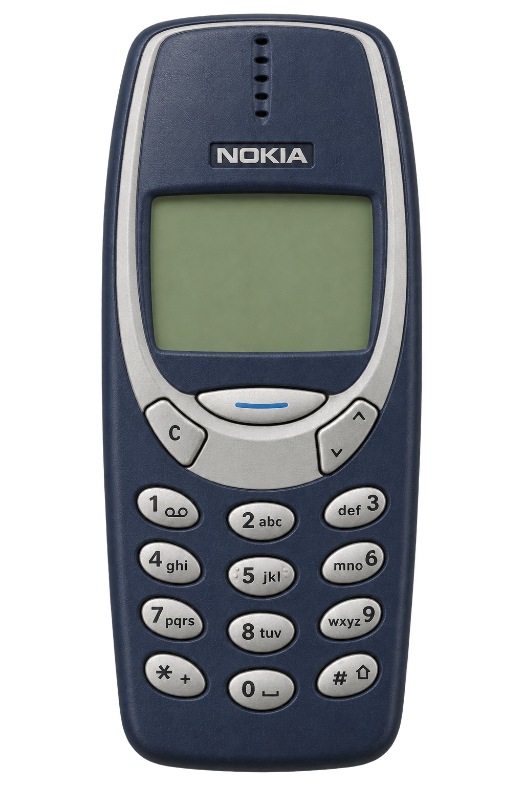 Photorealistic classic Nokia 3310